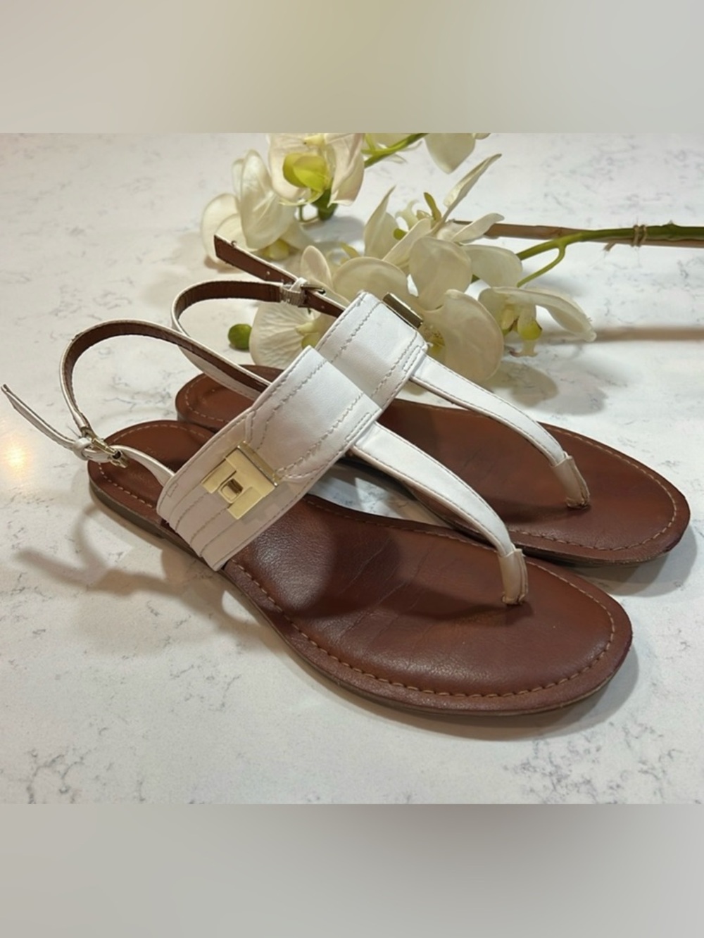 Tommy Hilfiger Thong Slingback Sandal w/Adjustable Ankle Strap 7.5